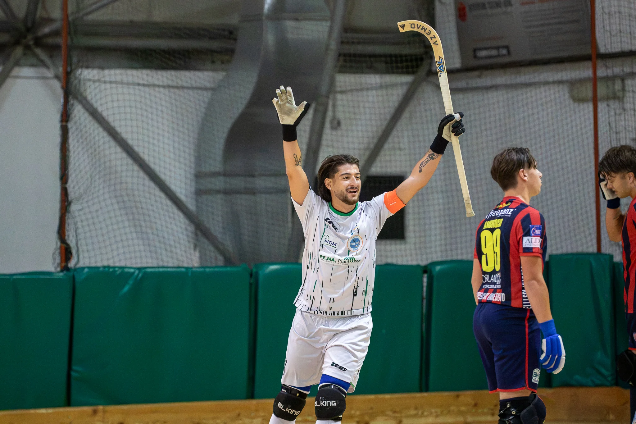 CRESH in azione ed esultanza nel match casalingo