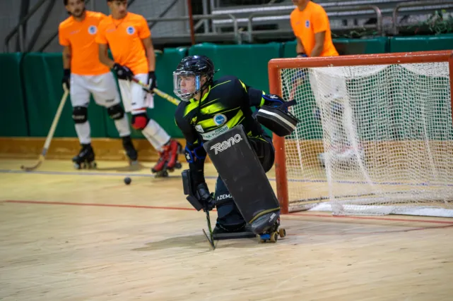 Il portiere CRESH sulla pista